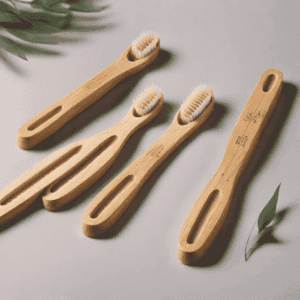 bamboo toothbrush sets of three