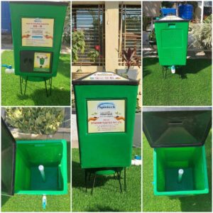 home compost bin for outdoor setting