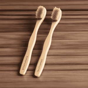 stylish bamboo toothbrush two sets